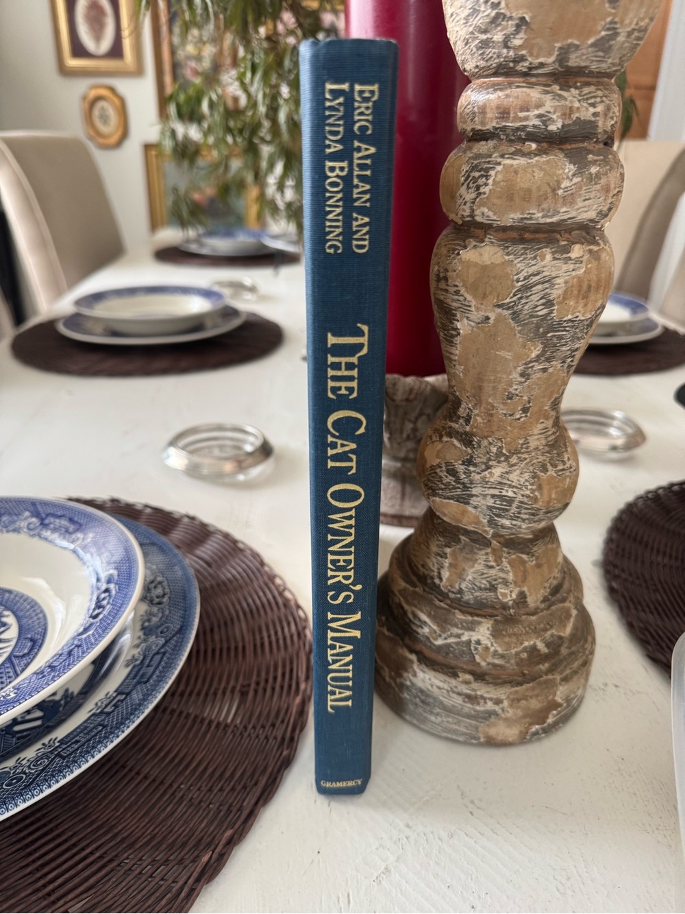 The Cat Owner's Manual Blue Hardcover Book